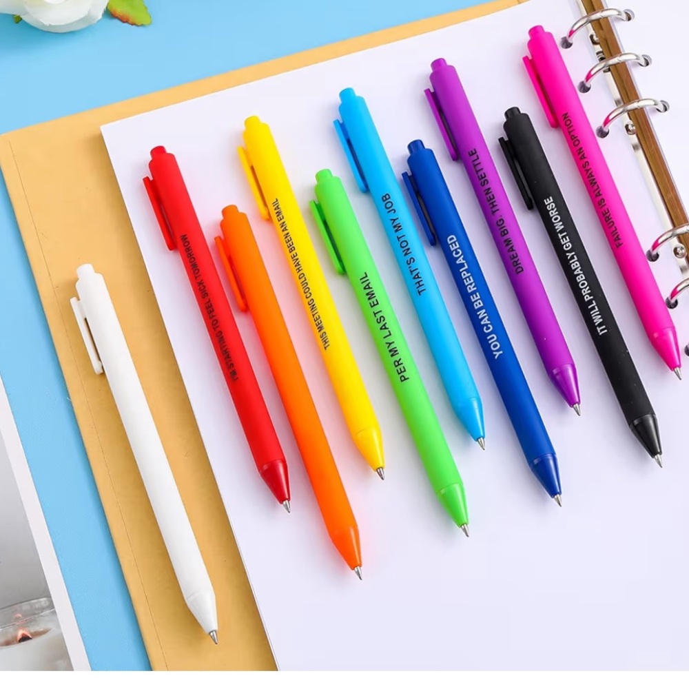 Funny work pen set of 10